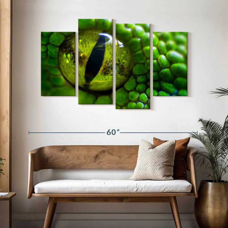 Brampt Green Python Eye, 32'' H x 52'' W