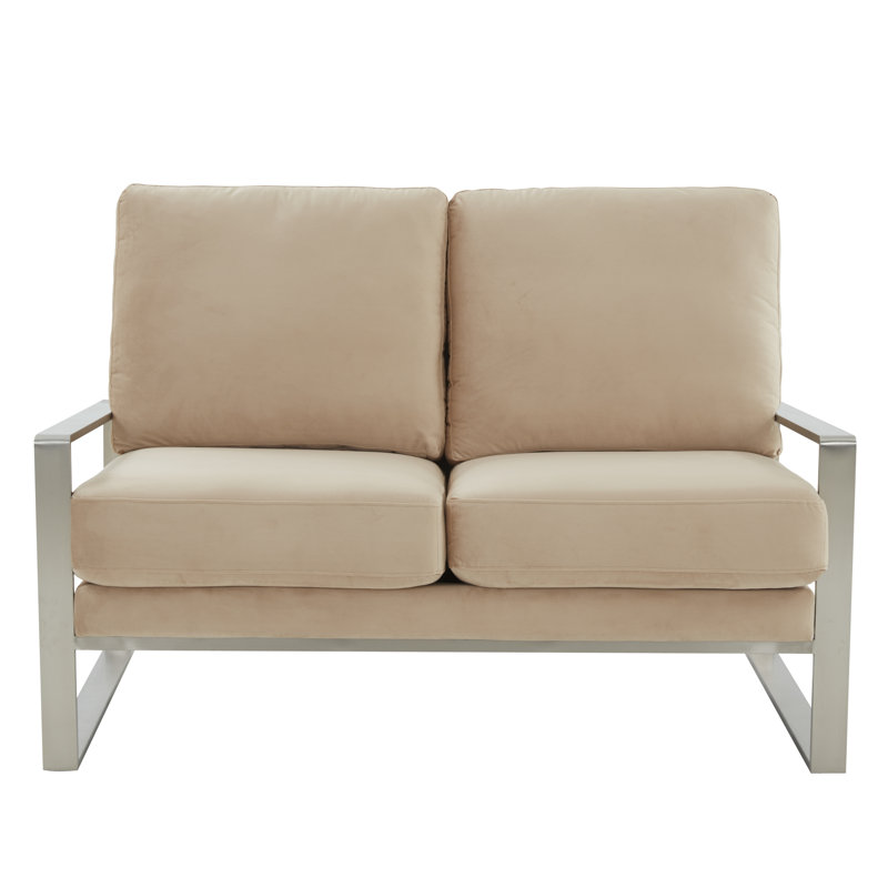 Causeuse moderne Iosif, Velours beige