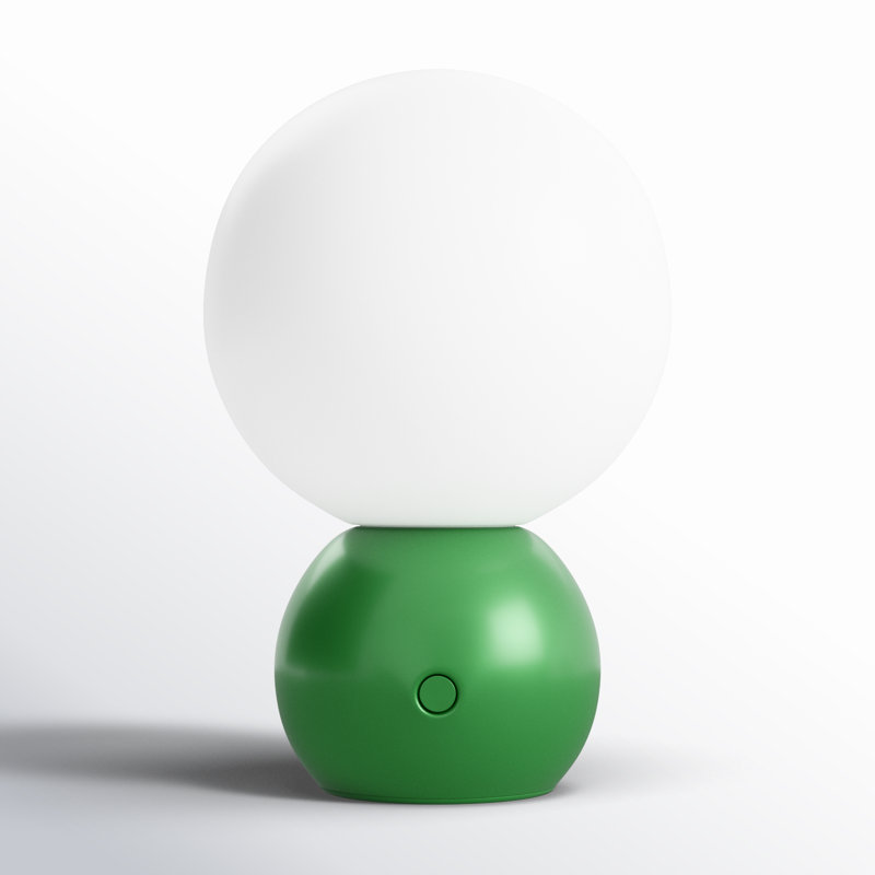 Suki Metal USB Table Lamp, Green