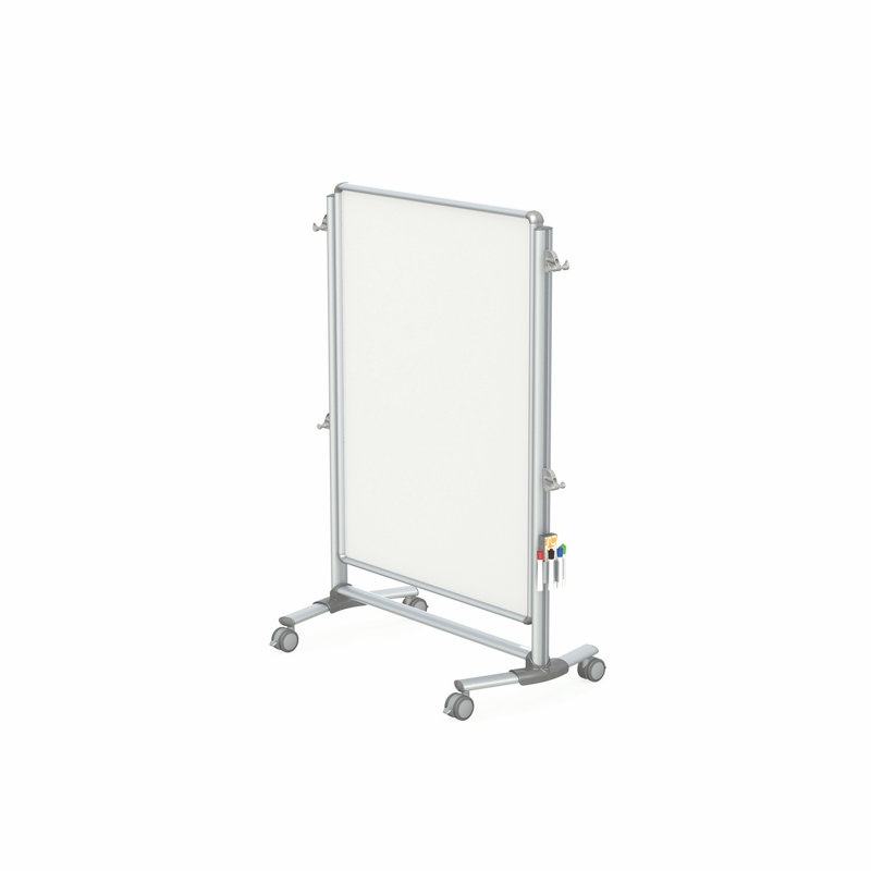 Nexus Freestanding Porcelain Magnetic Medium - 4' - 6' Whiteboard, 3'4" H x 4'9" W