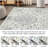 Vintage Distressed Medallion Rug, Washable, Non-Slip Boho Floral Carpet for Living Room, Bedroom, Dining Room-303731682