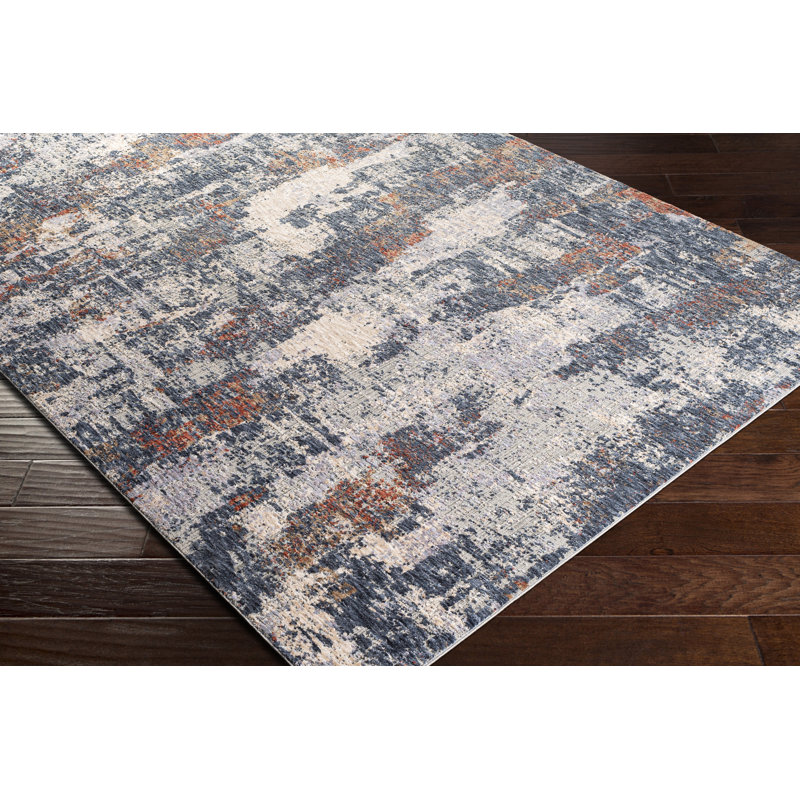 Gately Abstract Indoor Rug, Rectangle 8'10" x 12'