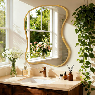 Miroir mural asymétrique
