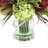 Artificial Mixed Assortment Silk/Plastic Arrangement in Glass Vase
