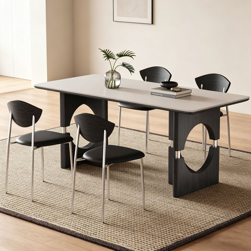 Table de salle à manger French Vintage, H 29,5 po x L 70,9 po x l 35,4 po