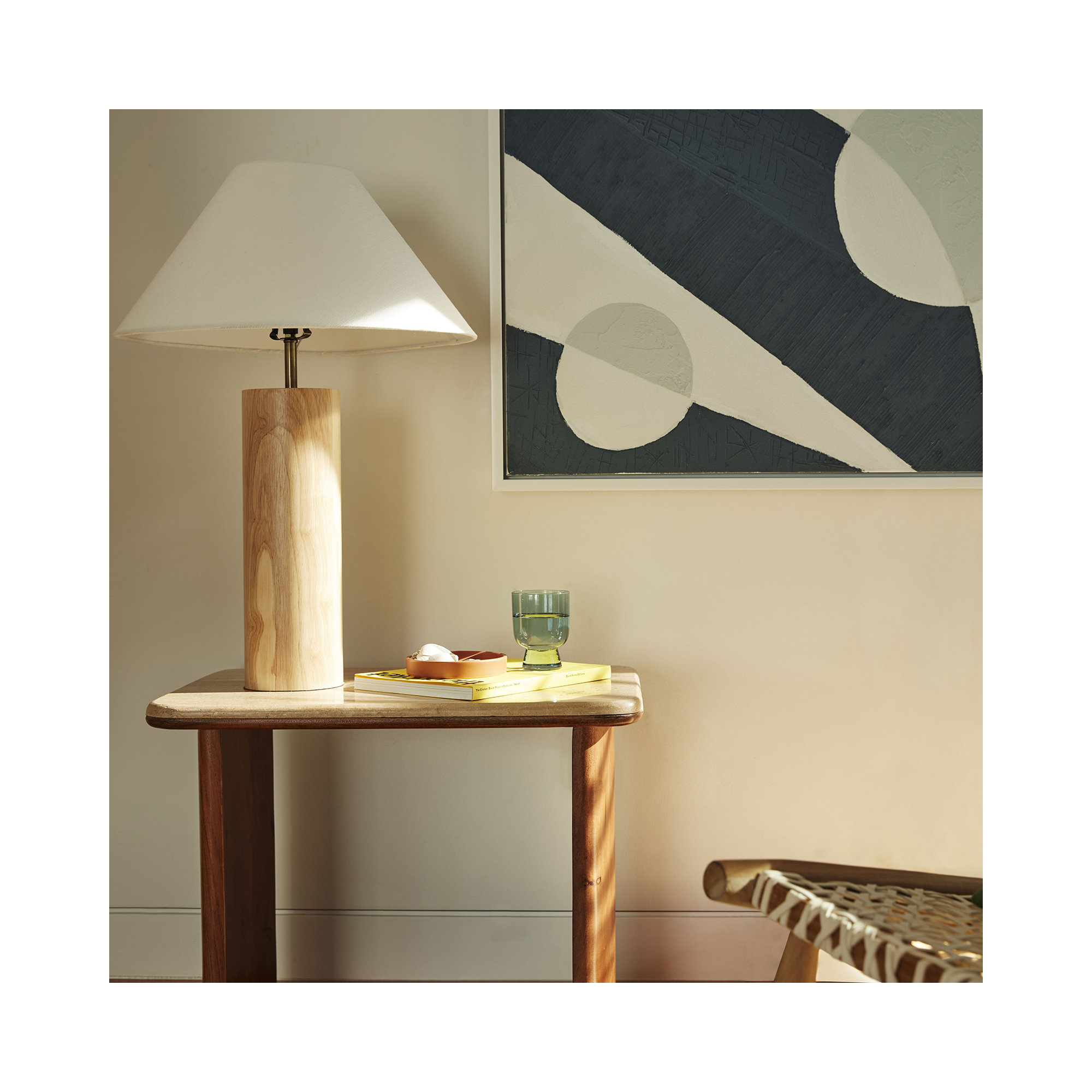 Starr Solid Wood Table Lamp, Walnut