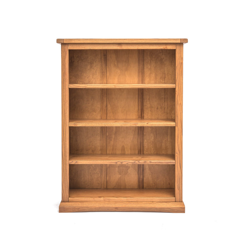 Ireland Bookcase, (4 Shelves) H120 x W89 x D25cm, Light Brown