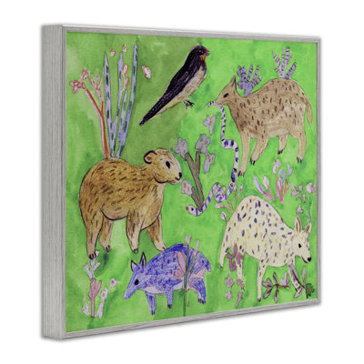 «Quirky Meadow Animals», estampe numérique, design par Melissa Wang