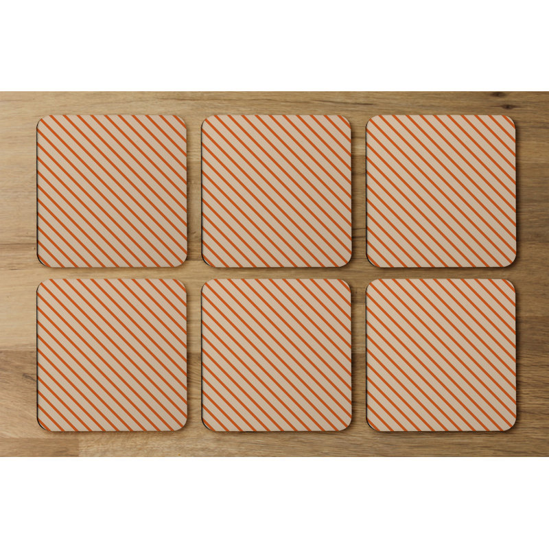 Square 6 Piece Coaster Set