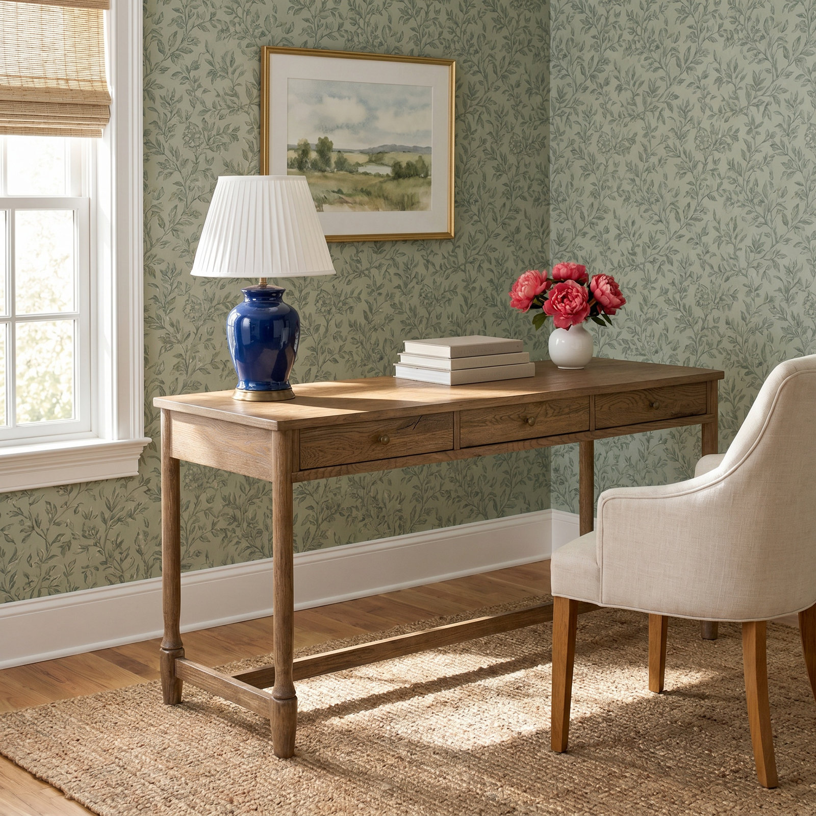 Bari Desk, Weathered Oak