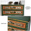 Console verte et bois manufacturé vert