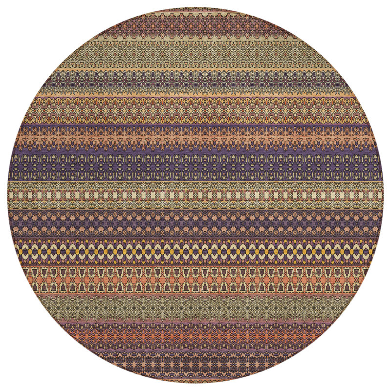 Tapis d'intérieur rond 8 po