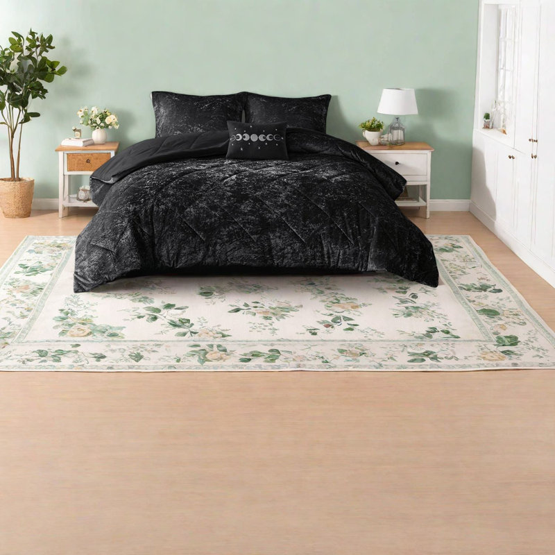 Ensembles de literie luxueux en velours, polyester, style moderne pour la maison