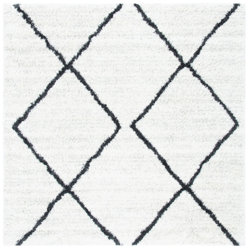 Tapis à poils longs Poynter, Carré 6 pi 7 po