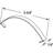 Flat Window Spring, 3-1/8 in.
