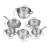 Velaze Motti 12 Piece Stainless Steel Cookware Set