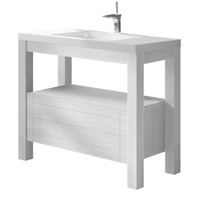 Unité 28 po One 1DR Naturel avec plateau en céramique