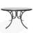 48" Round Hammered Marine Grade Polymer Outdoor Dining Table with Umbrella Hole-109665193