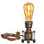 Industrial Edison Table Lamp with Vintage Metal Pipe Base, Rustic Loft Desk Lamp for Bedroom, Nightstand, Coffee Bar and Living Room-300870297