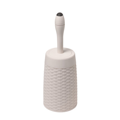 Rattan Free-Standing Toilet Brush and Holder