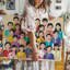 Reproduction d'art sur toile, "Vibrant and Colorful Illustration Doting"-49596121