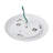 Disc 7.5" White Dimmable LED Flush Mount Wall / Ceiling Light, 5-CCT Selectable 2700K/3000K/3500K/4000K/5000K; Set of 4-127315076-127315073
