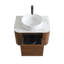Meuble-lavabo Erba de 24 po avec lavabo, armoire murale en noyer avec porte-serviettes gratuit, lavabo simple en céramique blanche, sans drain et robinet, pré-assemblé-1336344355-1336344358