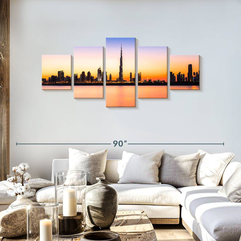 Horizon de Dubaï, EAU, 30" H x 68" W