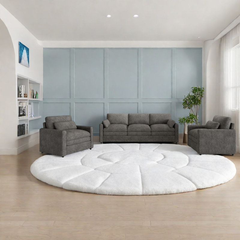 Comfortable Chenille Sofas, Modern Plush Design For Home