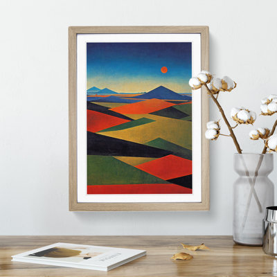 XV1022-328X Abstract Landscape Meadow Art No.3 - Single Picture Frame Painting