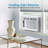 Babevy 6000 BTU Wi-Fi Connected Window Air Conditioner with Remote Included