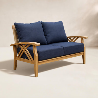 Cotesfield 54" Teak Patio Loveseat