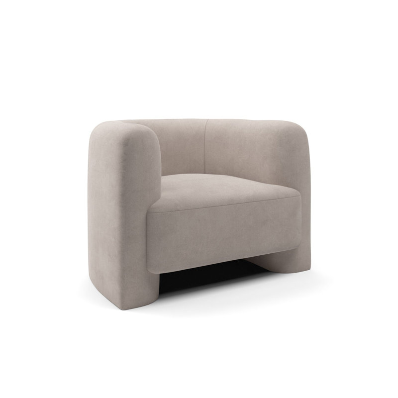 Fauteuil l 35 po, 100 % coton sable
