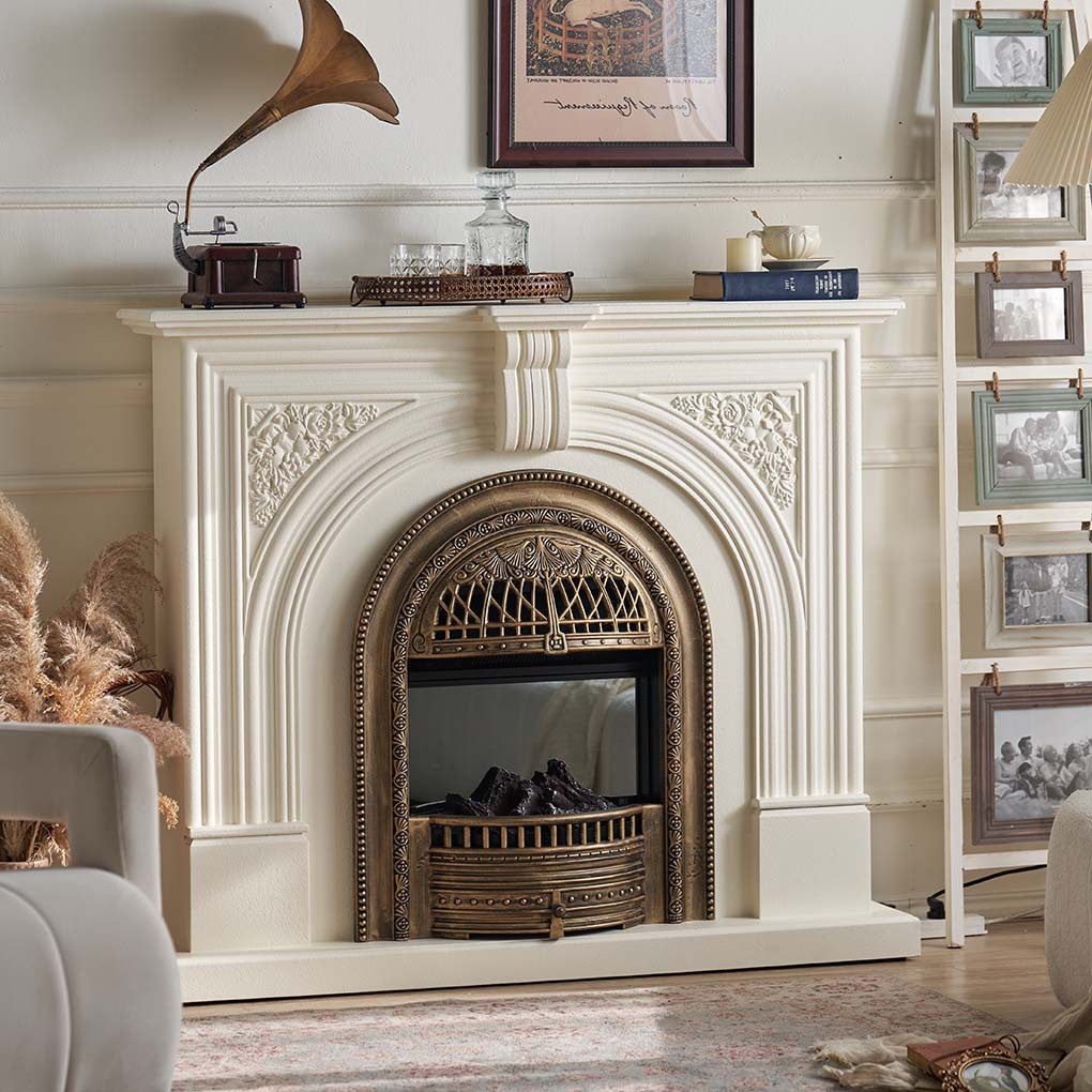 HearthArt French-style Carved Heating Fireplace - Wayfair Canada