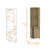 Macadamia 5-Bottle 2-Shelf Bar Cabinet