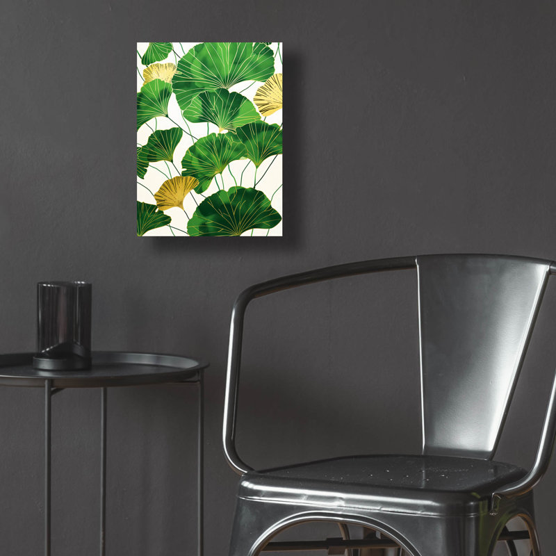 «Leaves Of Green» par Andreas Magnusson, art mural en verre acrylique, H 16 po x l 12 po x P 0,13 po