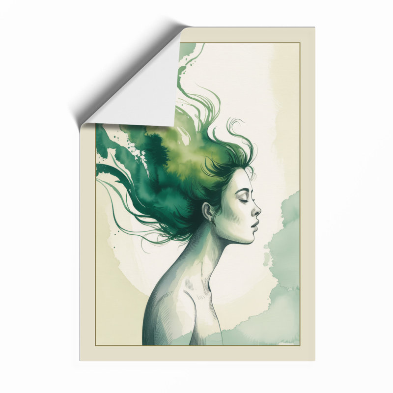 Woman as Water Modern - Framed Print, A3 - 42.0 x 29.7 cm, Unframed