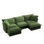 Canapé modulaire à assise profonde en U avec housse à glissière, canapé 3 places avec bordures françaises avec plusieurs grands coussins, canapé modulaire à assise profonde modulaire et confortable pour salon, appartement, chenille-2082791885-2082791886