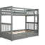 Versatile Grey Twintwin Bunk Bed With & Drawers - Bedroom Decor Choice And Storage Space Maximizing Design