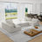 Boneless Modern Upholstered Sectional Sofa Couch Set,Modular Shaped Sectional Living Room Sofa Set-1298304311