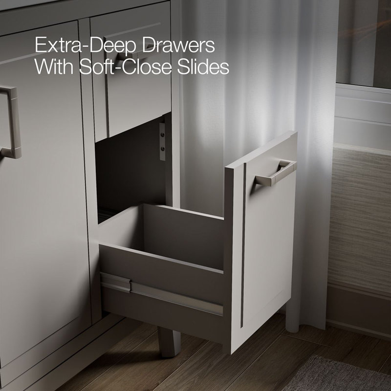 Seer 48.13" Single Bathroom Vanity Set, Mohair Gray
