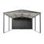 Structure de rangement moderne pour abri d'auto
