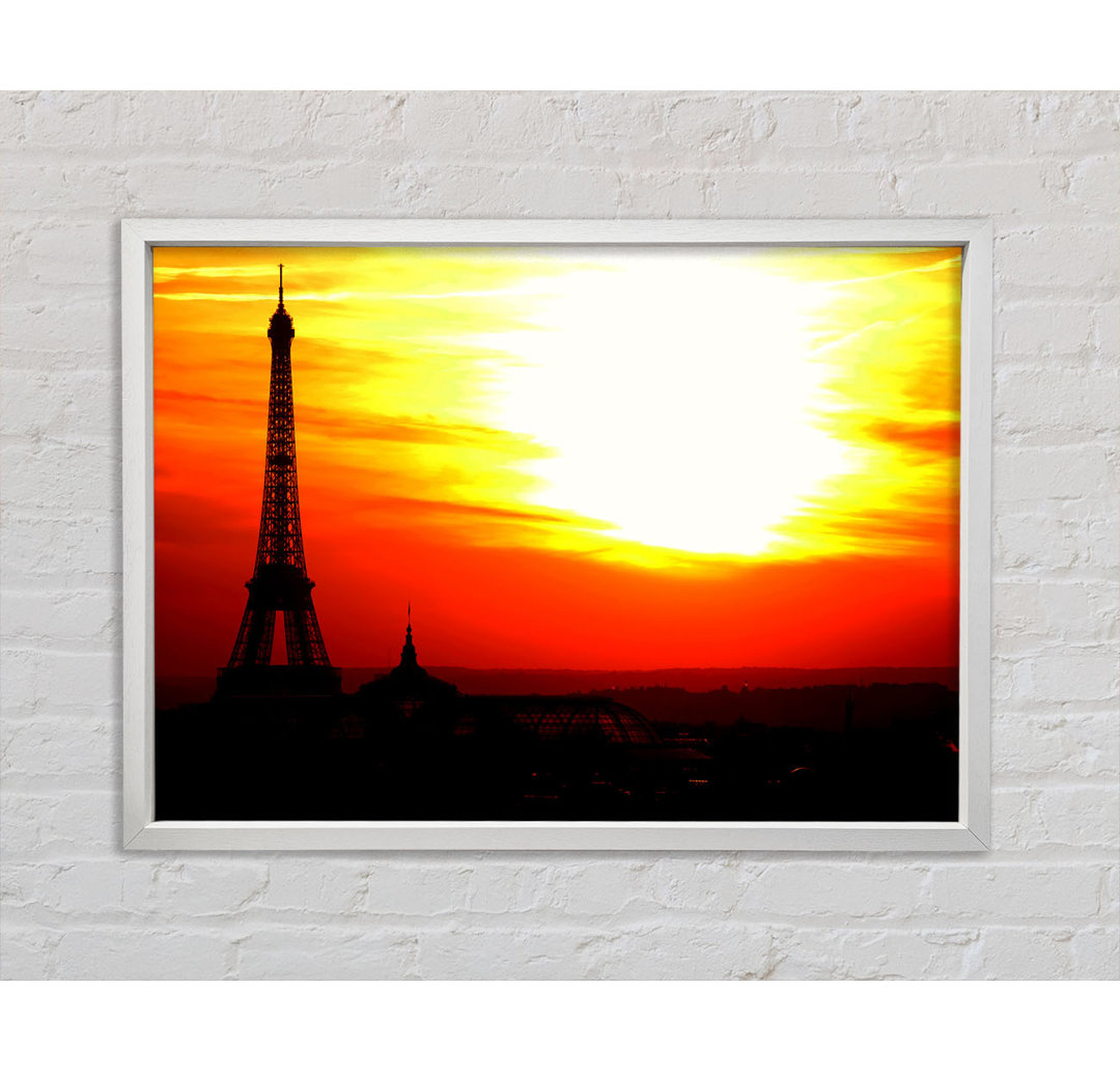 Paris Eiffelturm Sun Blaze - Druck