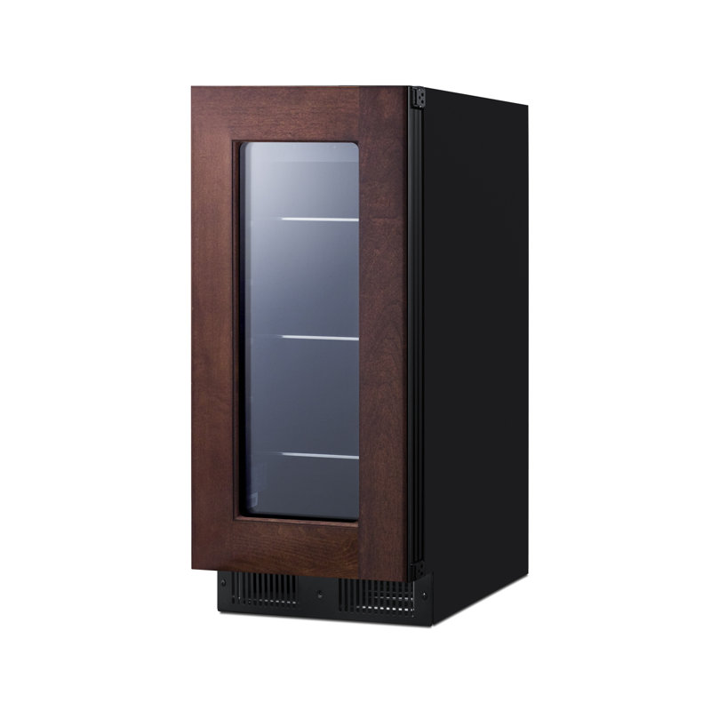 Summit Appiance 15" Wide Built-In Panel Ready ADA Beverage Center, Right Handed