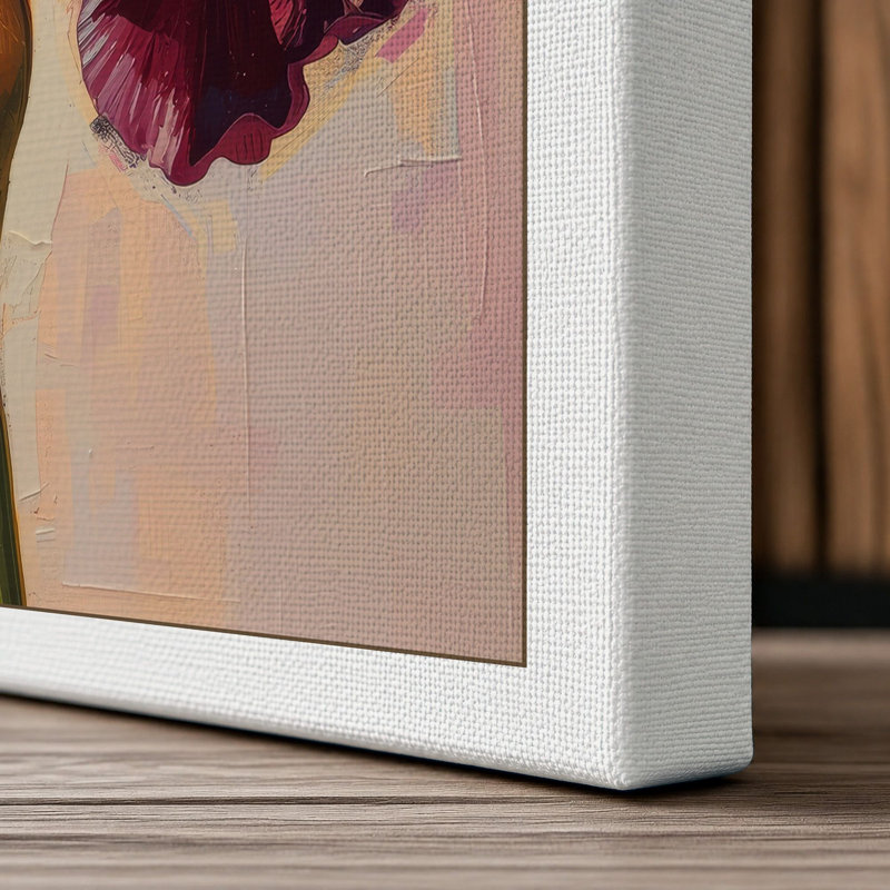 Iris in Soft Light Botanical - Wrapped Canvas, 30x20 - 76.2 x 50.8 cm, White Border