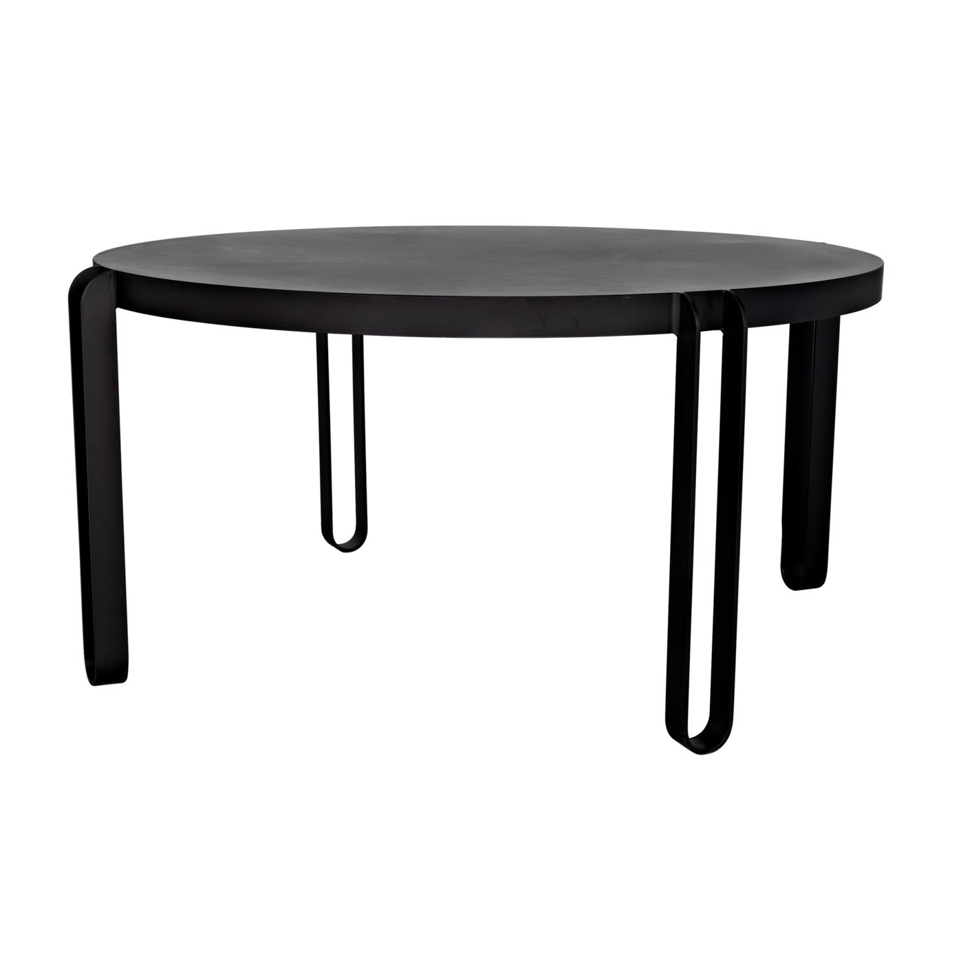 Noir Marcellus Steel Dining Table | Wayfair