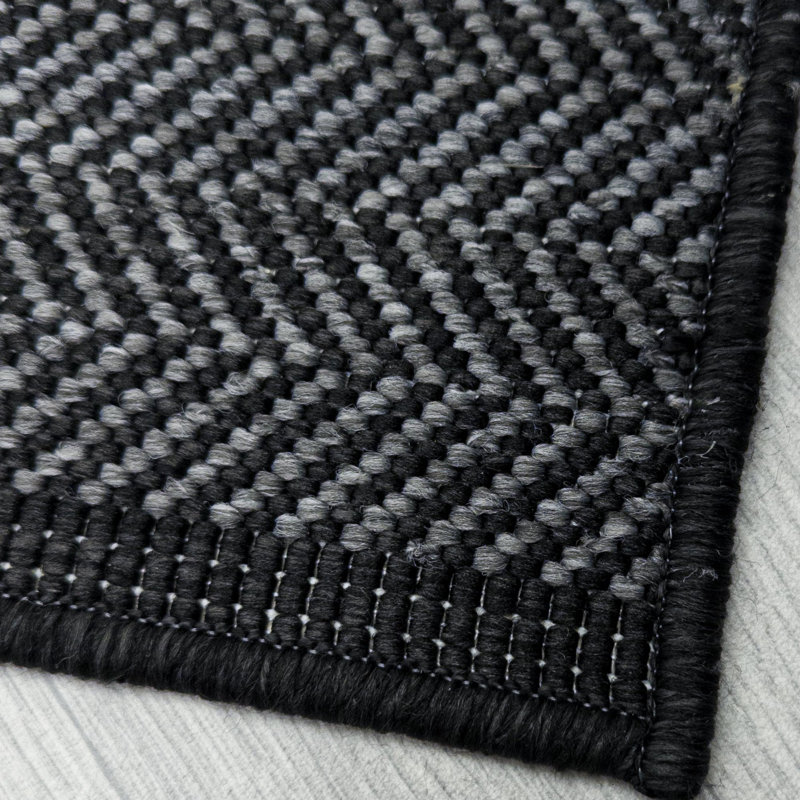 Runner Geometric Flatweave Indoor / Outdoor Area Rug, Runner 60 x 300 cm