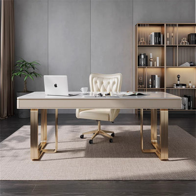 Parkview Luxurious Stone Computer Office Writing Desk