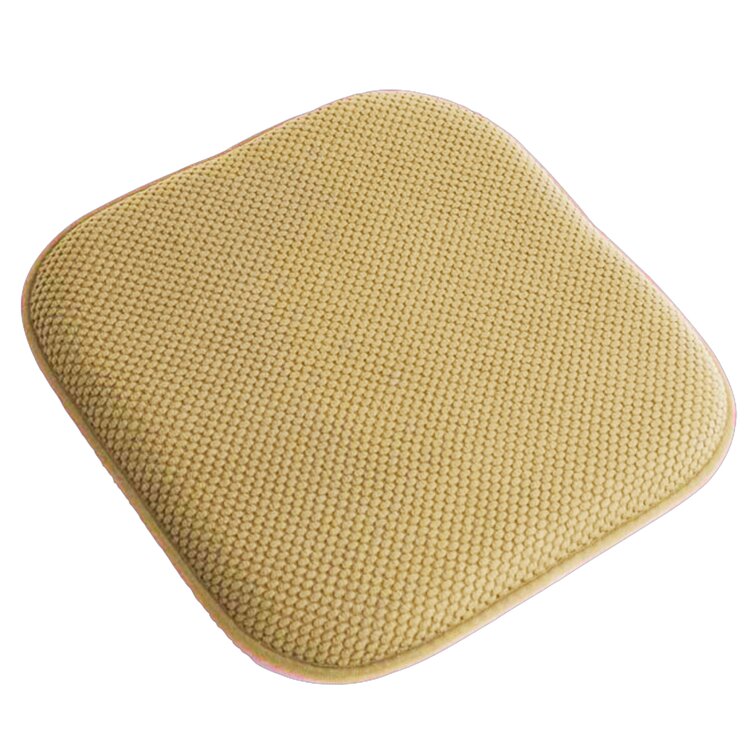 Saurya Premium Thick Comfortable Cushion Memory Foam Chair Pads Honeycomb Pattern Nonslip Rubber Back Seat Topper Rounded Square 16 x 16 SEATS Cover