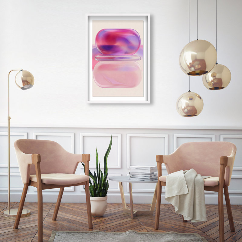 Balanced Harmony Print by Oliver Gal, 46.5"H x 31.5"W, White Shadowbox
